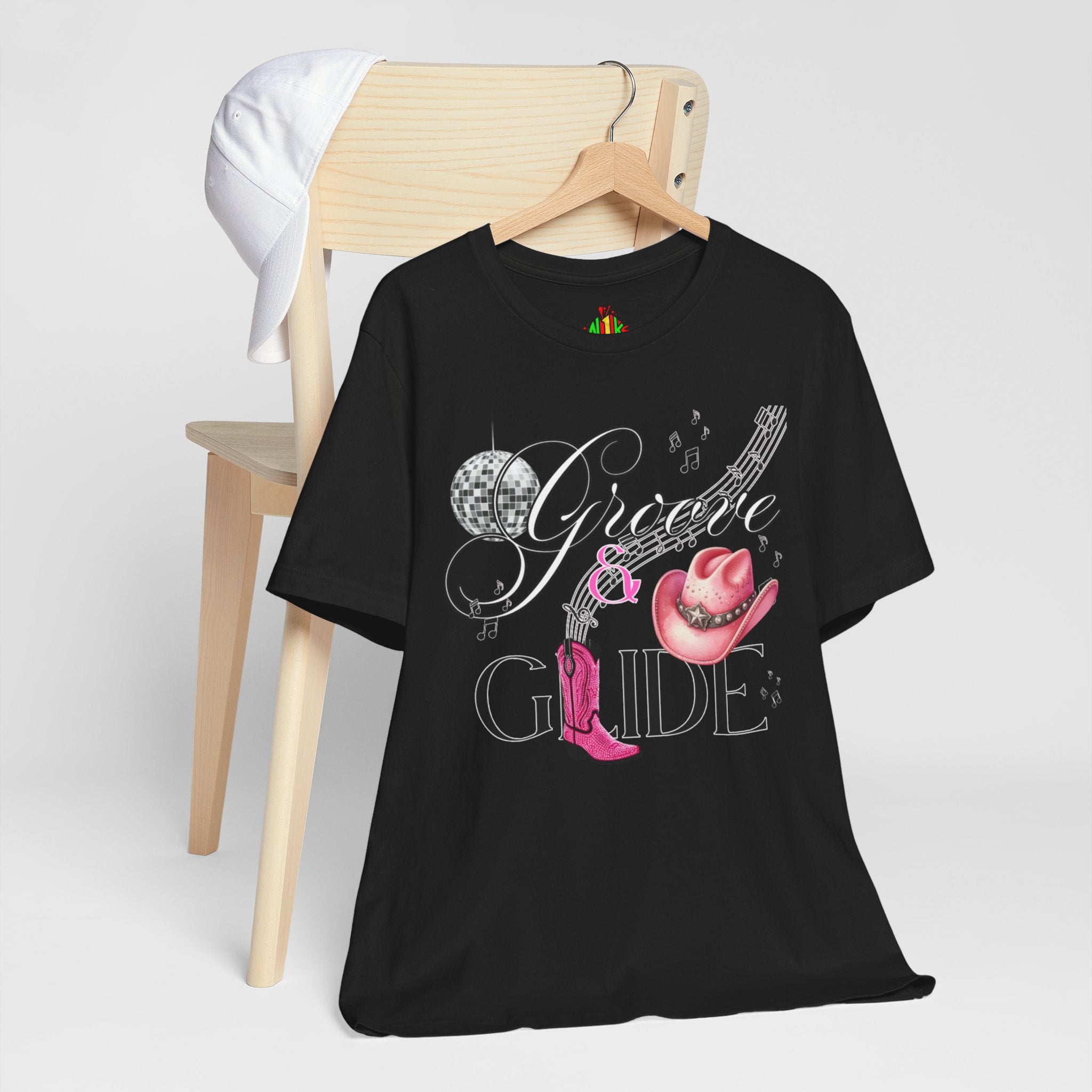 Groove and Glide Graphic Tee - Unisex Short Sleeve T-Shirt for Music Lovers